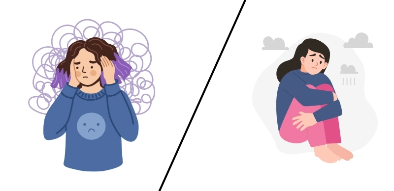 Anxiety vs. Depression Differences